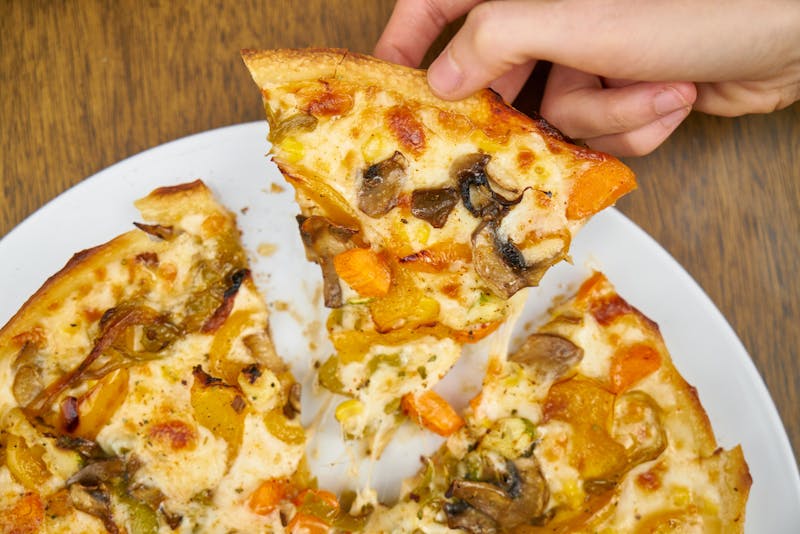 Veggie Delight pizza Papa Ginos